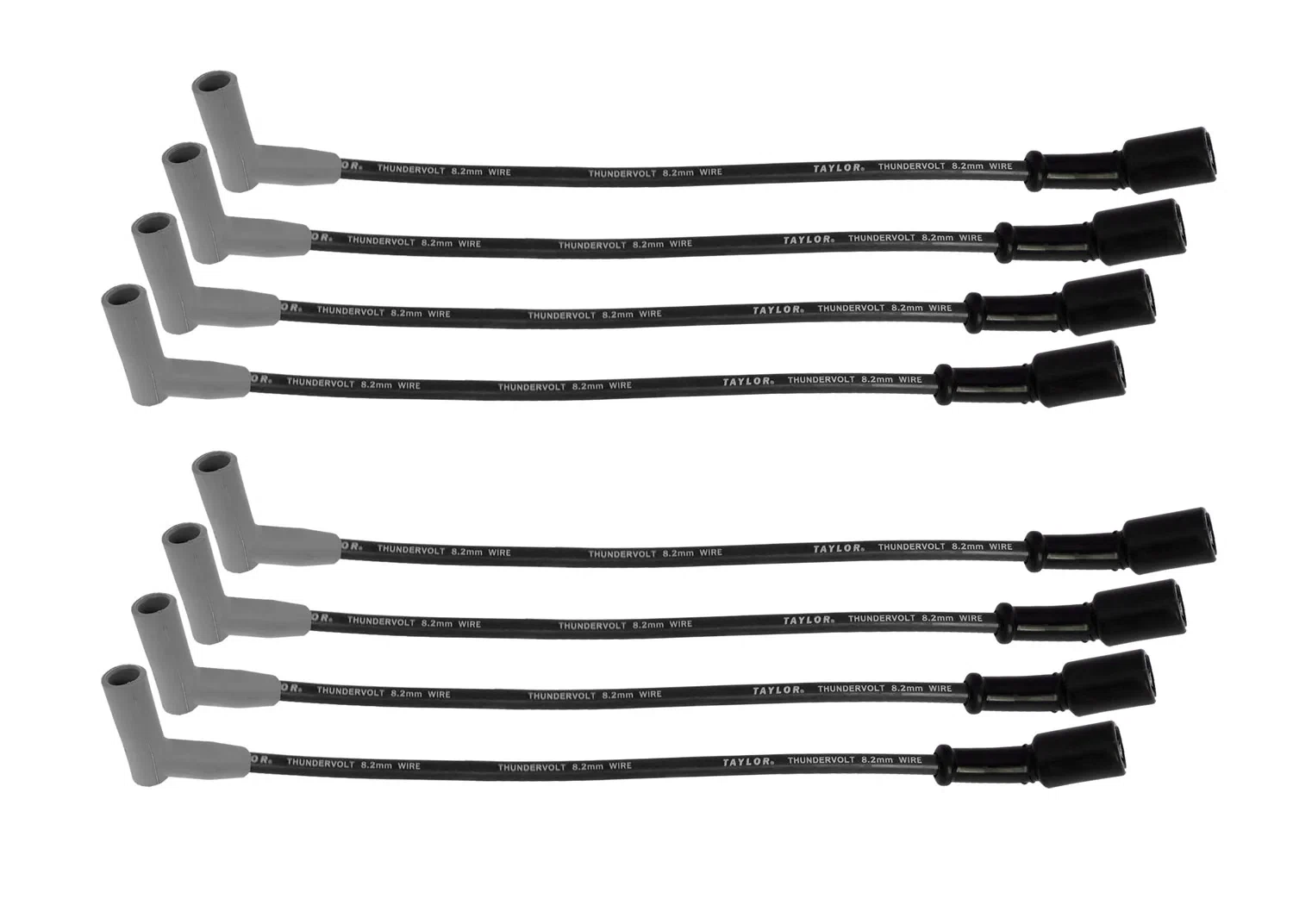 Spark Plug Wire Set Universal 8.2mm Silicone Thundervolt 135_ 40 ohm_ft 86046